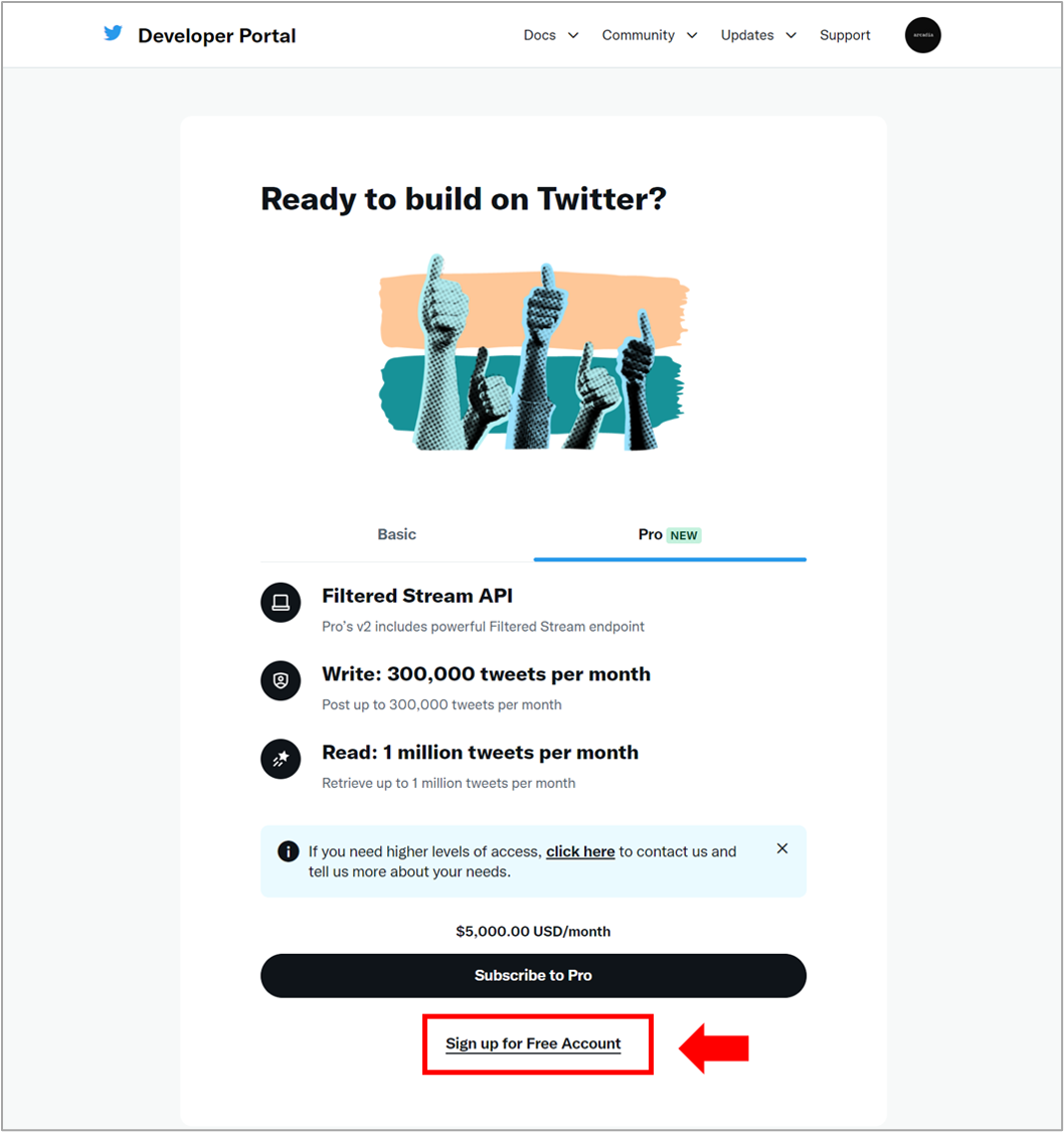 Twitterの連携アプリ 作成・連携手順